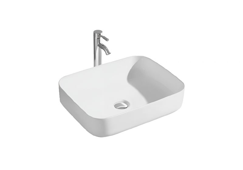 Раковина накладная для установки на столешницу AQUATEK ВЕГА AQ5515-MW матовый белый