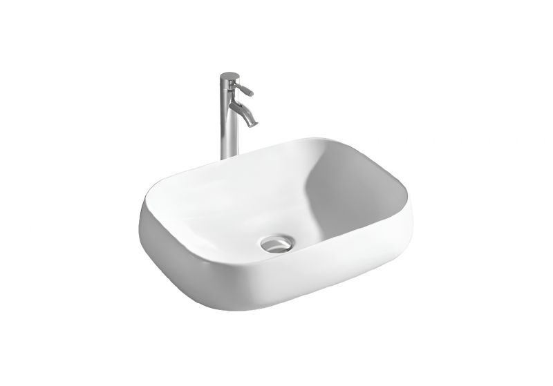 Раковина накладная для установки на столешницу AQUATEK AQ5526-MW матовый белый