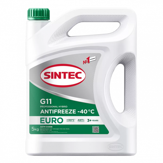Sintec Antifreeze Euro G11 green -40 °С, 5кг