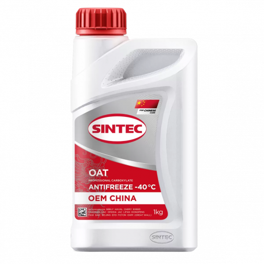 Sintec Antifreeze OEM China OAT red -40 °С, 1кг