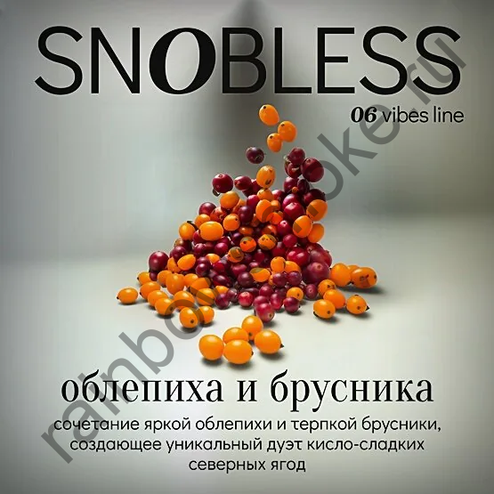 Snobless 100 гр - Sea Buckthorn Cowberry (Облепиха Брусника)