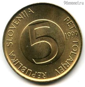 Словения 5 толаров 1999