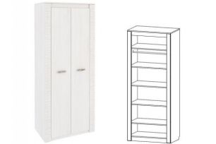 Шкаф 2-х створчатый Ривьера (ш901*г438*в2204мм) Анкор светлый