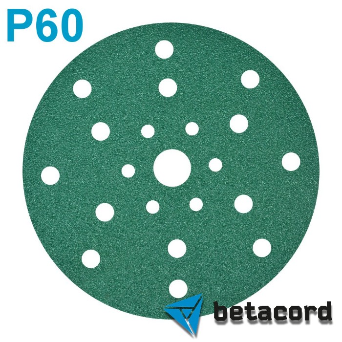 Betacord Malahit P60 Абразивный круг D150мм. 21 отверстие, в упаковке 50шт.