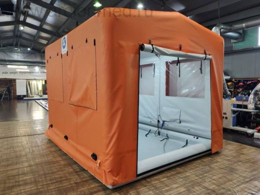 Надувные палатки (кабины) для дезинфекции, дезактивации и обеззараживания людей в одежде и средств индивидуальной защиты (СИЗ)