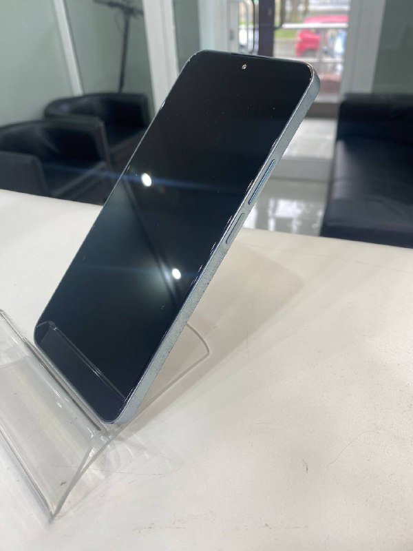 Honor 90 lite  дисплей оригинал с разбора в рамке голубой (Дисплей идеал, рамка потёртости)