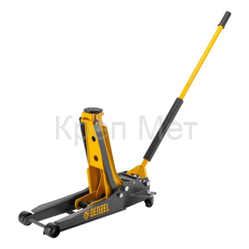 Домкрат гидравлический подкатной, 3 т, 85-610 мм, быстрый подъем, низ. подхват, проф, SUV Denzel