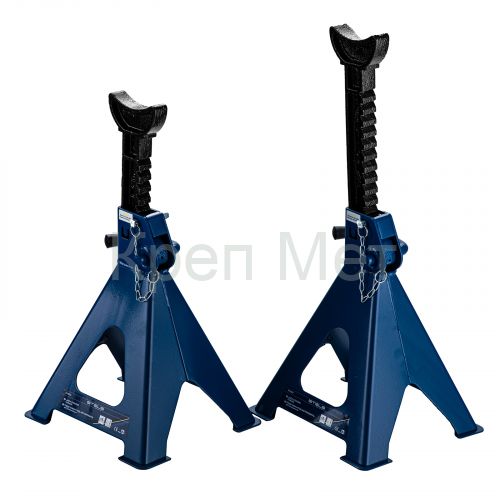 Подставки под автомобиль регулируемые, 6 т, H подъема 415-605 мм, 2 шт, Stels