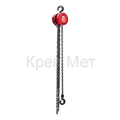 Таль цепная, 1 т, H подъема 2.5 м, расстояние между крюками 300 мм Matrix