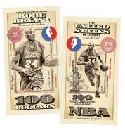100 долларов (USA Dollars) — США. Коби Брайант (Kobe Bryant) NBA. Памятная банкнота. UNC Oz Msh