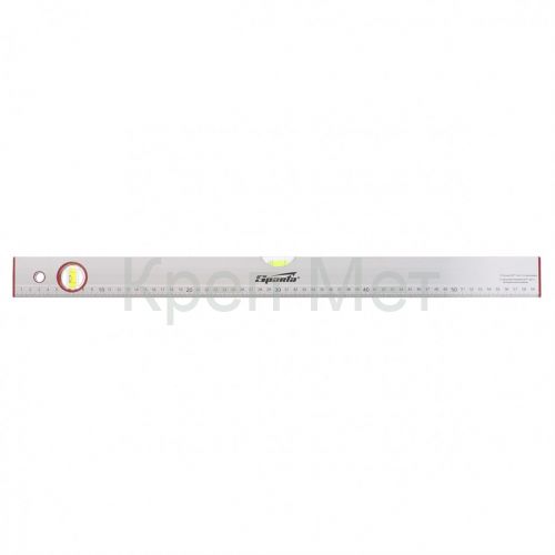 Уровень алюминиевый, 600 мм, 2 глазка, линейка Sparta