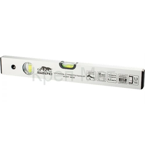 Уровень алюминиевый, 1800 мм, толщина профиля 1,3 мм, 2 глазка Барс