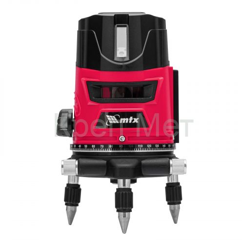 Лазерный уровень CRL-30R, 30 м, красный луч, батарейки, резьба 5/8" MTX