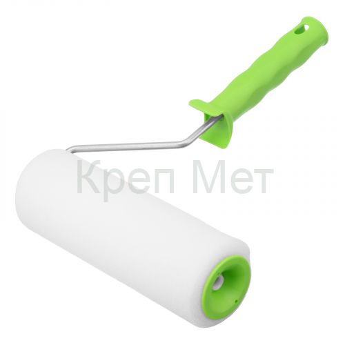 Валик "Поролон" с ручкой, 200 мм, D 48 мм, D ручки 6 мм Сибртех