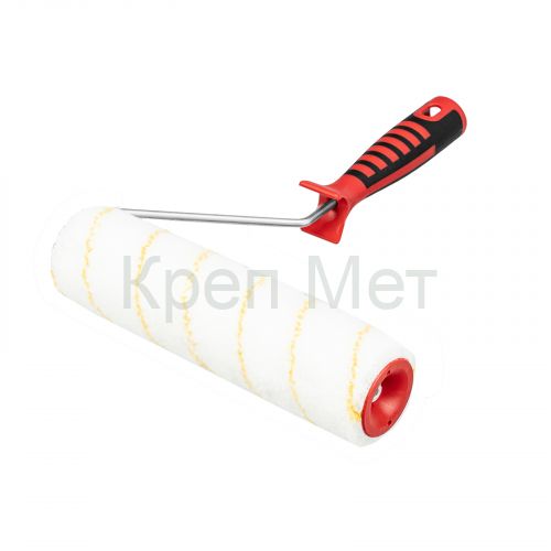 Валик для внутренних работ синтетический, с двухком.ручкой, 250 мм, ворс 12 мм, D 48 мм, D ручки 6 мм, полиакрил Matrix