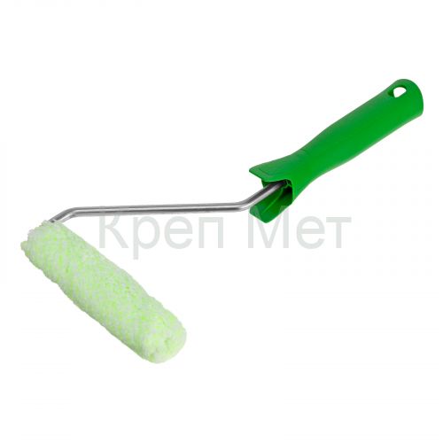 Мини-валик в сборе "Работы с древесиной", 110 мм, ворс 12 мм, D 16 мм, D ручки 6 мм, микроволокно Сибртех