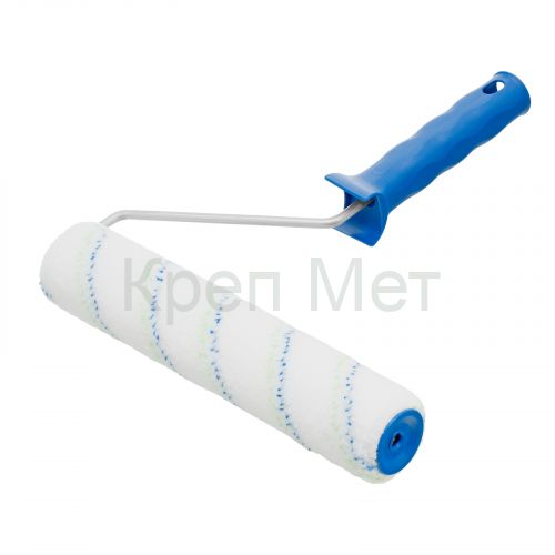 Валик "Водные краски", 250 мм, ворс 12 мм, D - 36 мм, D ручки - 6 мм, полиэстер Сибртех