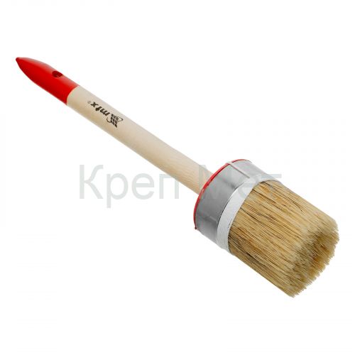 Кисть круглая, Профи №14 (50 мм) натуральная щетина, деревянная ручка MTX