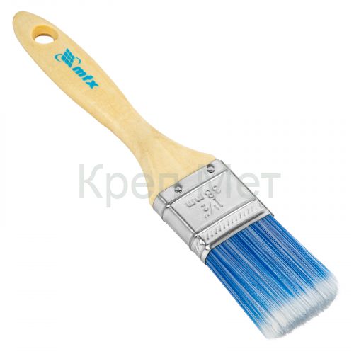Кисть плоская "Евро" 1.5", искусственная щетина, деревянная ручка MTX