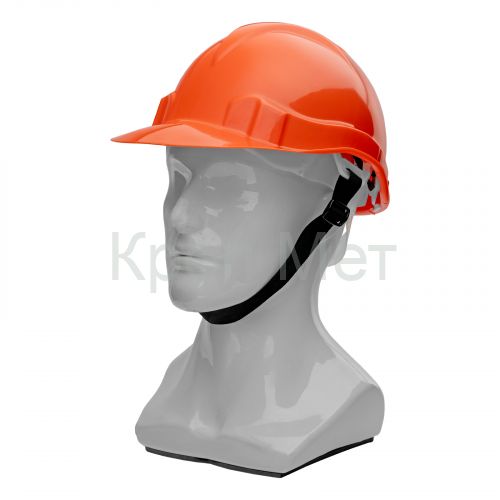 Каска защитная из ударопрочной пластмассы, оранжевая Сибртех