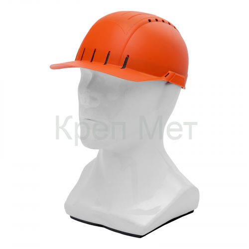Каскетка защитная "Стиль", пластиковая, оранжевая Сибртех