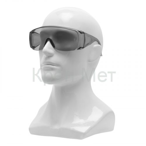 Очки защитные открытого типа, затемненные, ударопрочный поликарбонат Сибртех