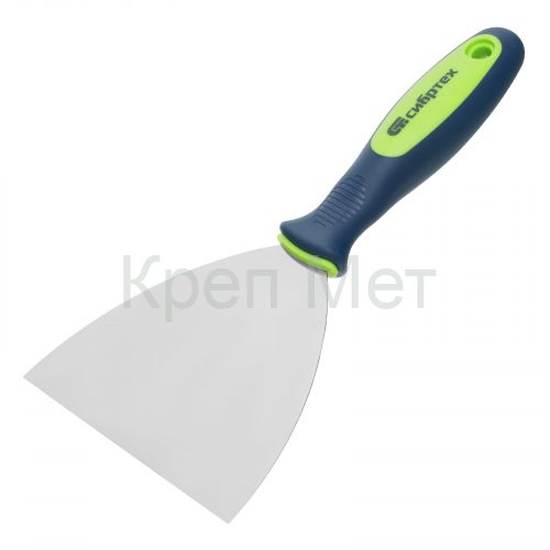 Шпательная лопатка из нержавеющей стали, 120 мм, двухкомпонентная ручка Сибртех