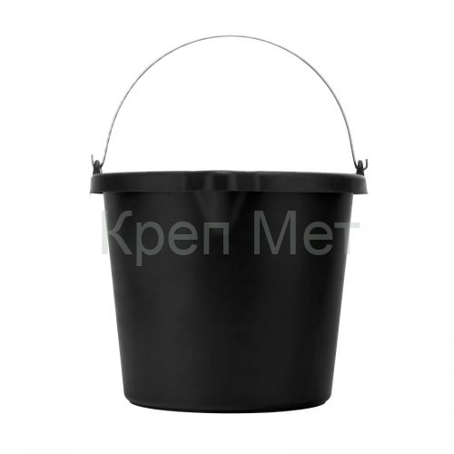 Ведро строительное пластмассовое, 20 л, высокопрочное с носиком Сибртех