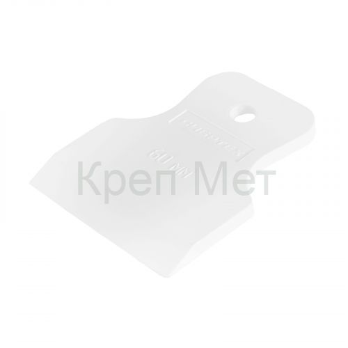 Шпатель, белая резина, 60 мм Сибртех