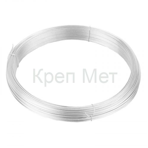 Проволока стальная 50 м, оцинкованная, термообработанная 1 мм Сибртех