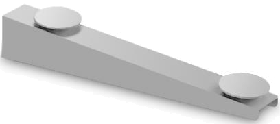 Кронштейн L-образный из стали Antonio Lupi STAFFA54 для крепления столешницы на стену