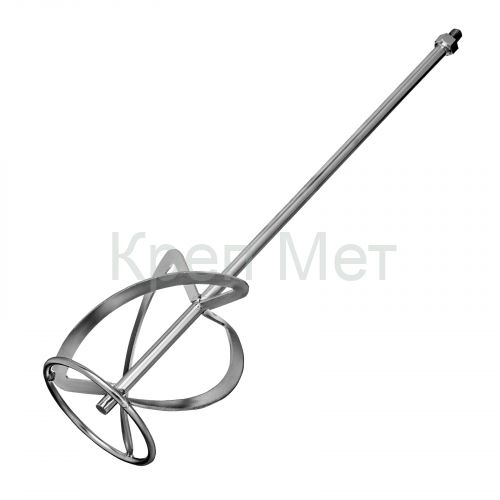 Насадка для миксера, для тяжелых растворов, 140 х 590 мм, оцинкованная, хвостовик резьба М14 Сибртех