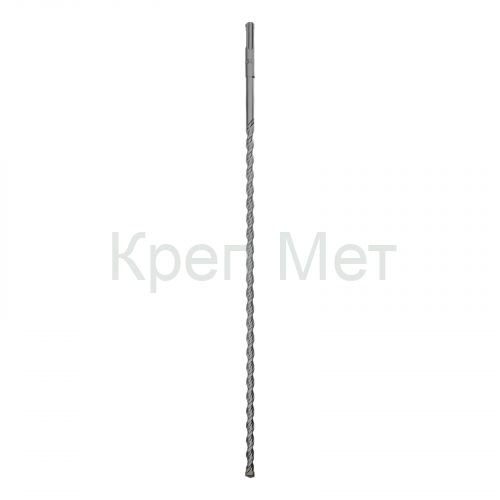 Бур по бетону, двойная спираль, три пылеотводящие кромки, 10 x 460 мм DENZEL