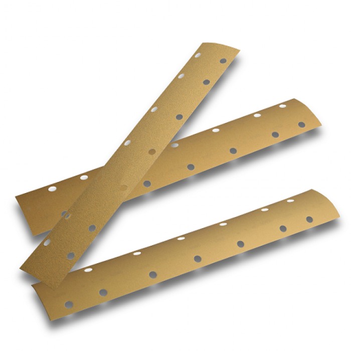 Betacord P120 Шлифбумага на липучке 70х420мм. 14 отверстий, в упаковке 100шт.