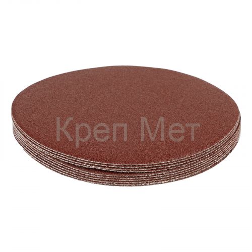 Круг абразивный на ворсовой подложке под "липучку", P 180, 125 мм, 10 шт Matrix