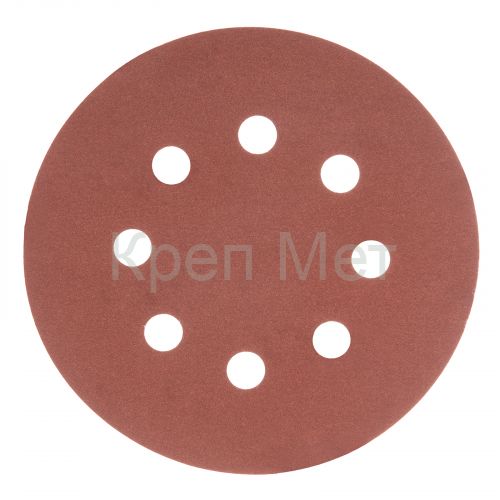 Круг абразивный на ворсовой подложке под "липучку", перфорированный, P 500, 125 мм, 5 шт Matrix