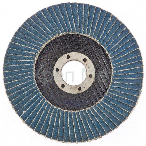 Круг лепестковый торцевой КЛТ-1, ZK10X W (цирконий) зернистость 16Н(Р 80) 125 х 22.2 мм, "БАЗ"