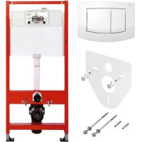 Монтажная рама Tece Profil K440200 для подвесного унитаза с кнопкой смыва схема 1