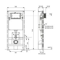 Застенный модуль TECE TECEspring Profil схема 2 Застенный модуль TECE TECEspring Profil схема 2