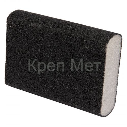 Губка для шлифования, 100 х 70 х 25 мм, овал, Средняя жесткость, P 60 Сибртех