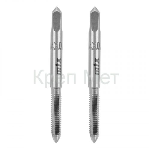 Метчик ручной М4 х 0.7 мм, комплект из 2 шт Сибртех