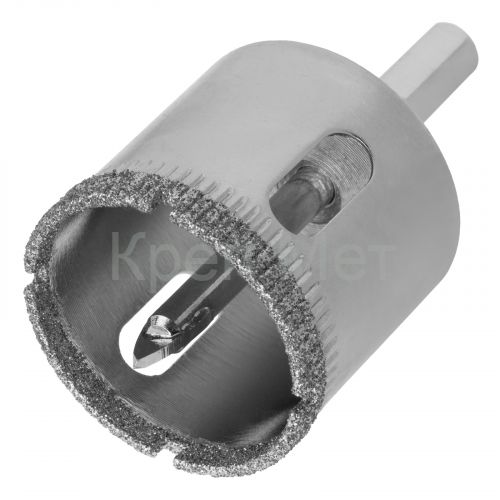 Сверло по керамической плитке и стеклу, 32 х 55 мм, шестигранный хвостовик, с центрующим сверлом Сибртех