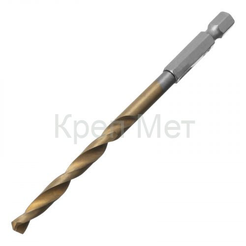 Сверло по металлу, 5.5 мм, HSS, нитридтитановое покрытие, шестигранный хвостовик Matrix
