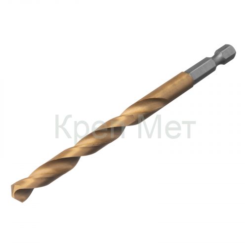 Сверло по металлу, 8 мм, HSS, нитридтитановое покрытие, шестигранный хвостовик Matrix