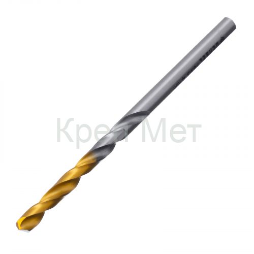 Сверло спиральное по металлу 4 x 75 мм, Р6М5, Golden Tip  Denzel