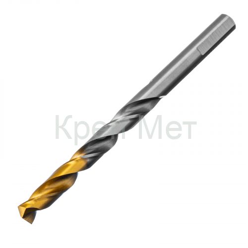 Сверло спиральное по металлу 8 x 117 мм, Р6М5, Golden Tip  Denzel