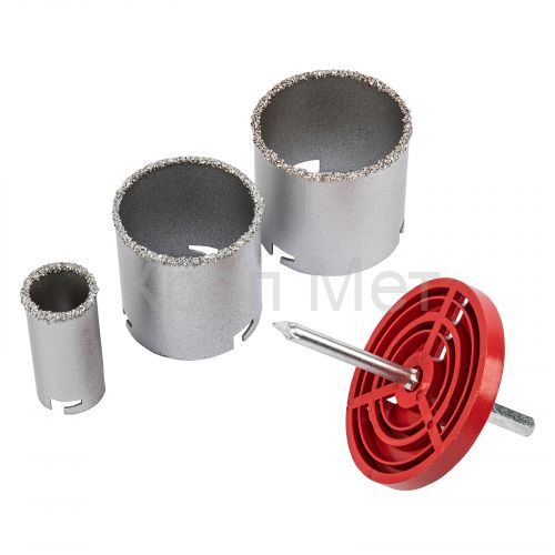 Набор коронок по керамической плитке, 33-67-73 мм, шестигранный хвостовик Matrix