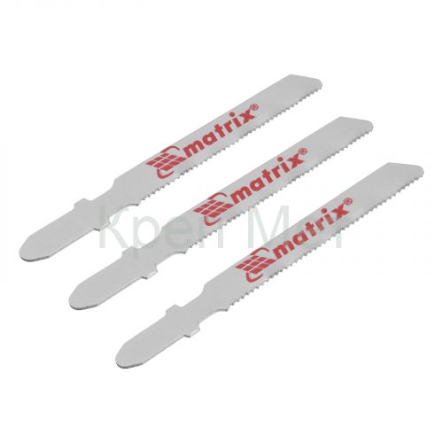 Полотна для электролобзика по дереву, 3 шт, 50 х 1.2 мм, HCS, EU- хвостовик Matrix