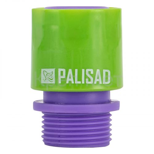Соединитель пластмассовый, быстросъемный, внешняя резьба 3/4 Palisad
