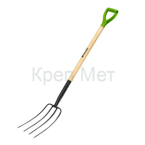 Вилы 4-рогие, сенные, кованые, 210х340х1260 мм, деревянный лакированный черенок Palisad